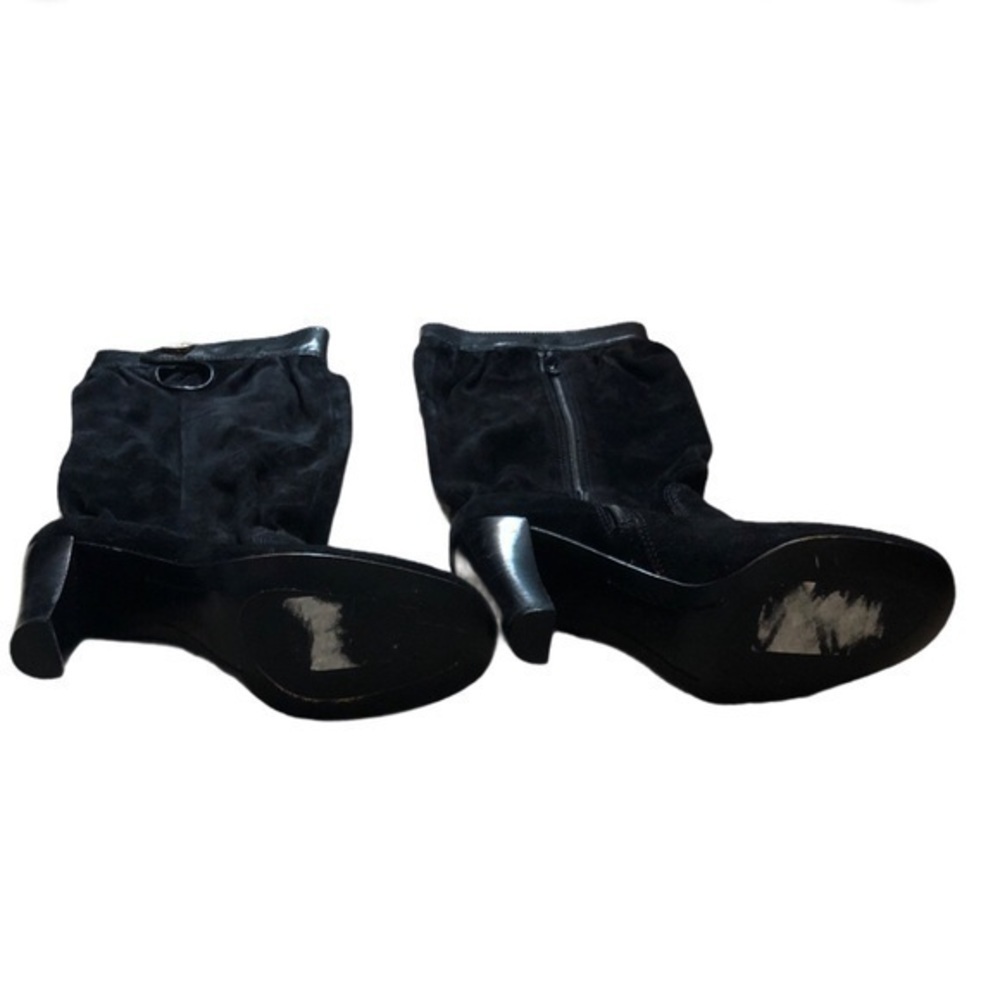 Michael Kors Black Suede Heeled Boots - Picture 6 of 6